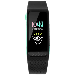 reflex 2.0 smart band in midnight black with neon green accent